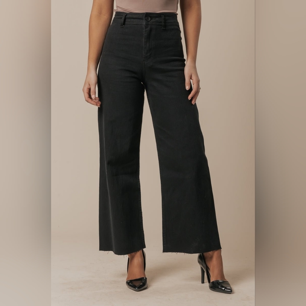 Miou Muse - Straight Wide Leg Denim Pants - MMP623